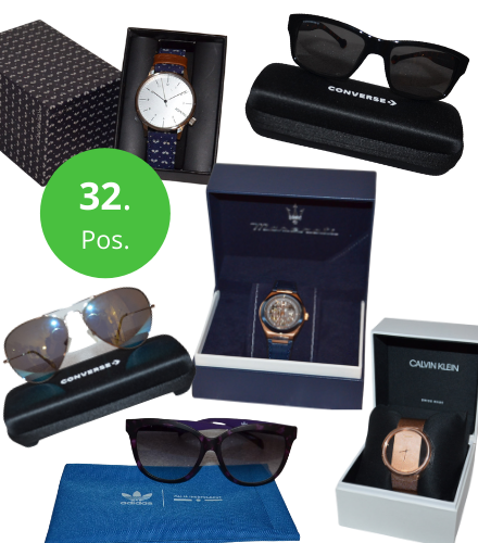 watches and sunglasses