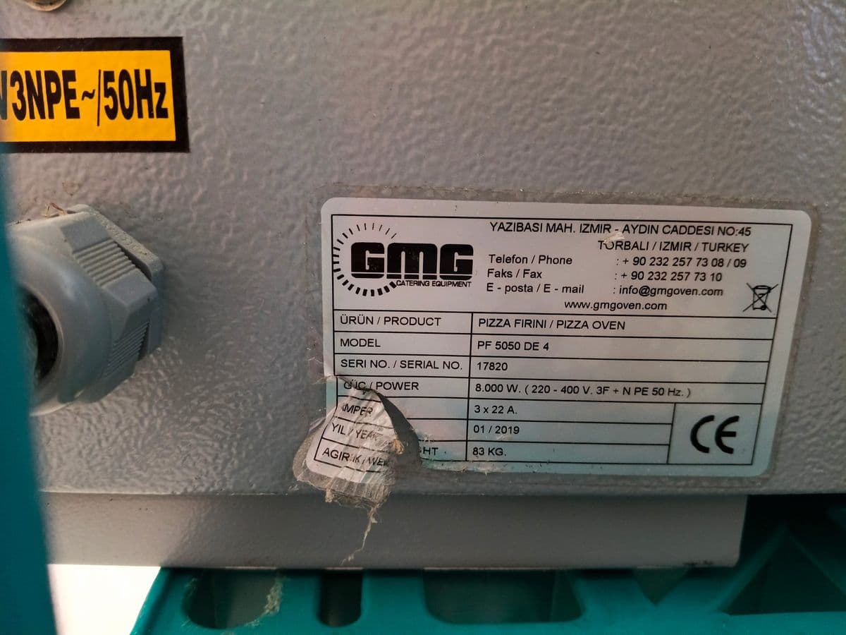 Posten 1 – GMC Gastro Doppel-Pizzaofen