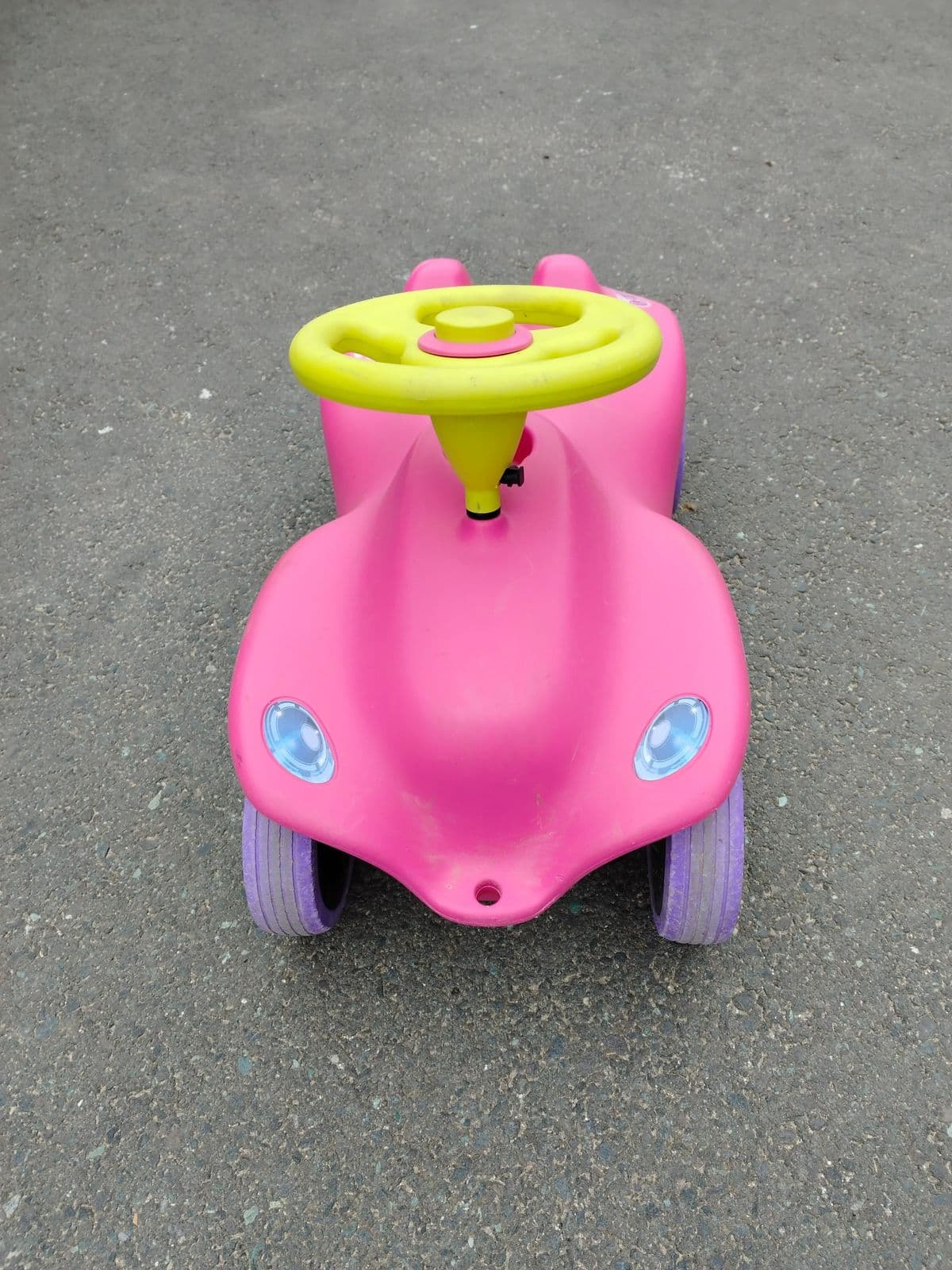 Kinder-Rutschauto / Bobby-Car in Rosa & Gelb – Bild 4