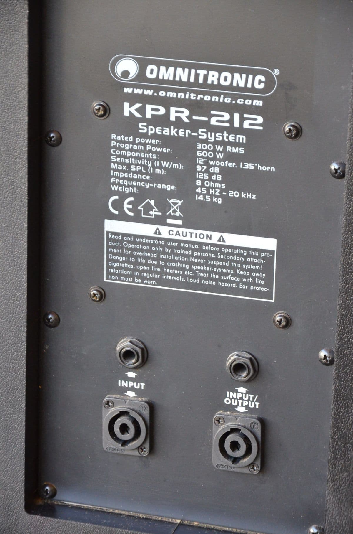 Omnitronic KPR-212 2-Wege-PA-Lautsprecher-System – Bild 2