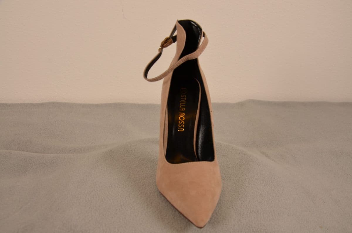 Elegante Damen-Pumps mit Fesselriemchen in Nude / Hellbeige – Bild 2