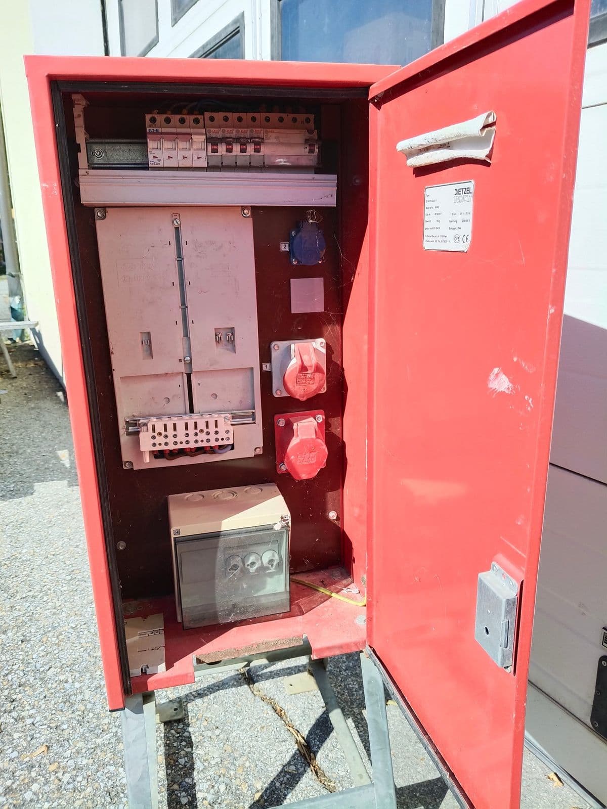 Univolt Baustromverteiler / Verteilerschrank auf Standgestell – Bild 9