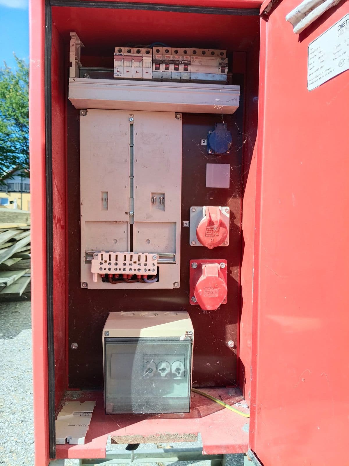 Univolt Baustromverteiler / Verteilerschrank auf Standgestell – Bild 7