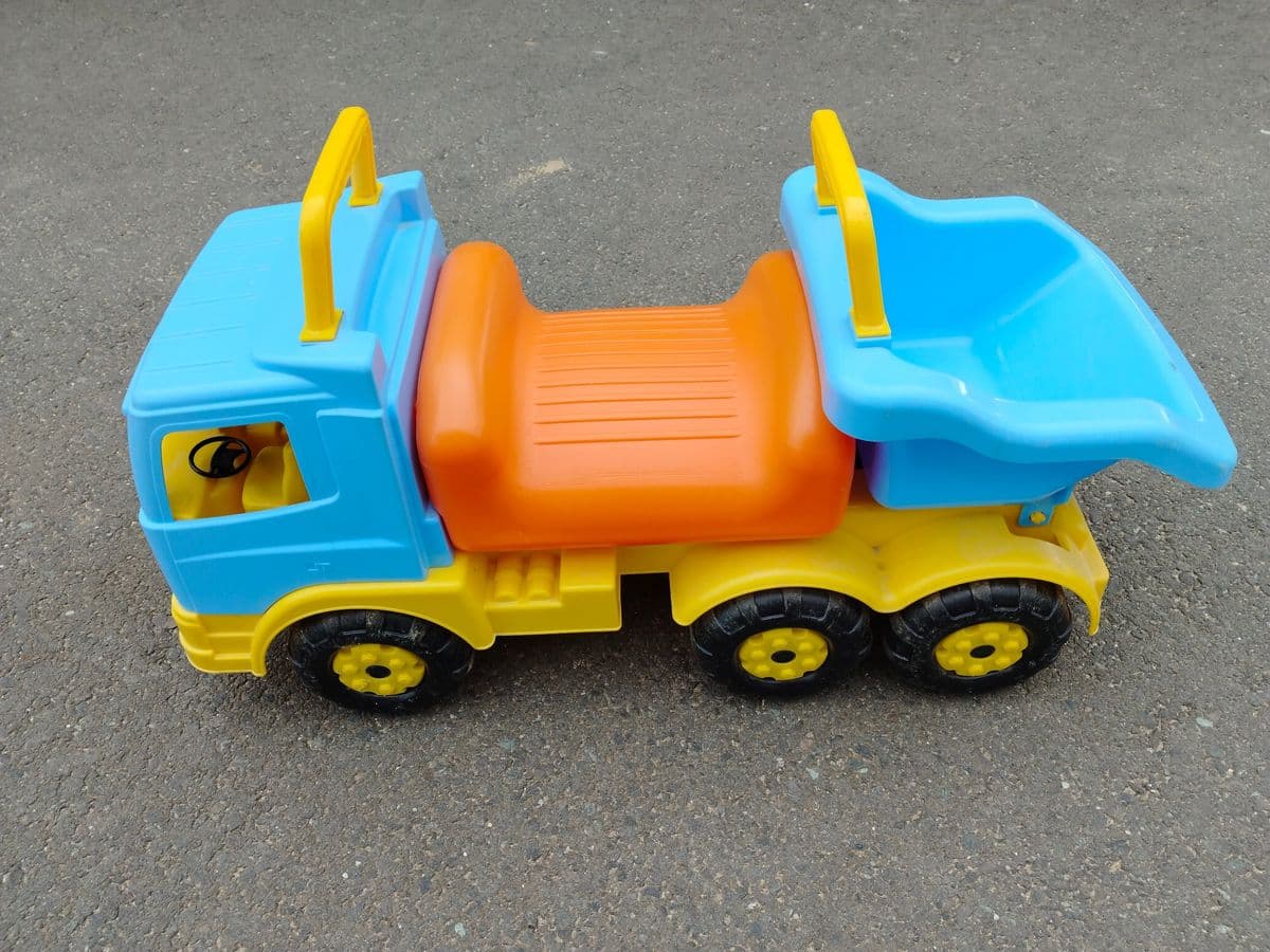 Kinder-Rutsch-LKW / Muldenkipper (Aufsitzfahrzeug)